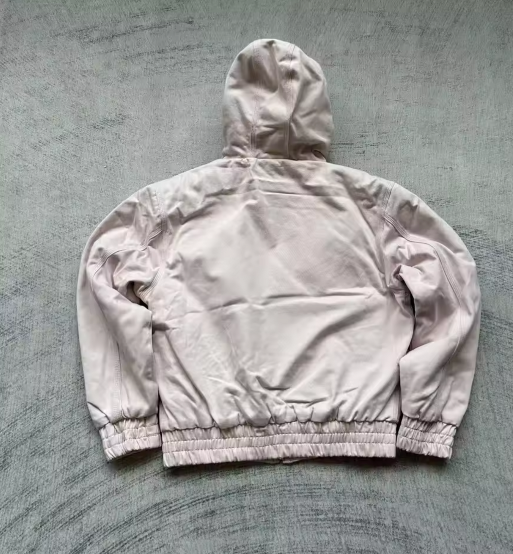 Relaxed Fit Zip Hoodie – Blossom Embroidery